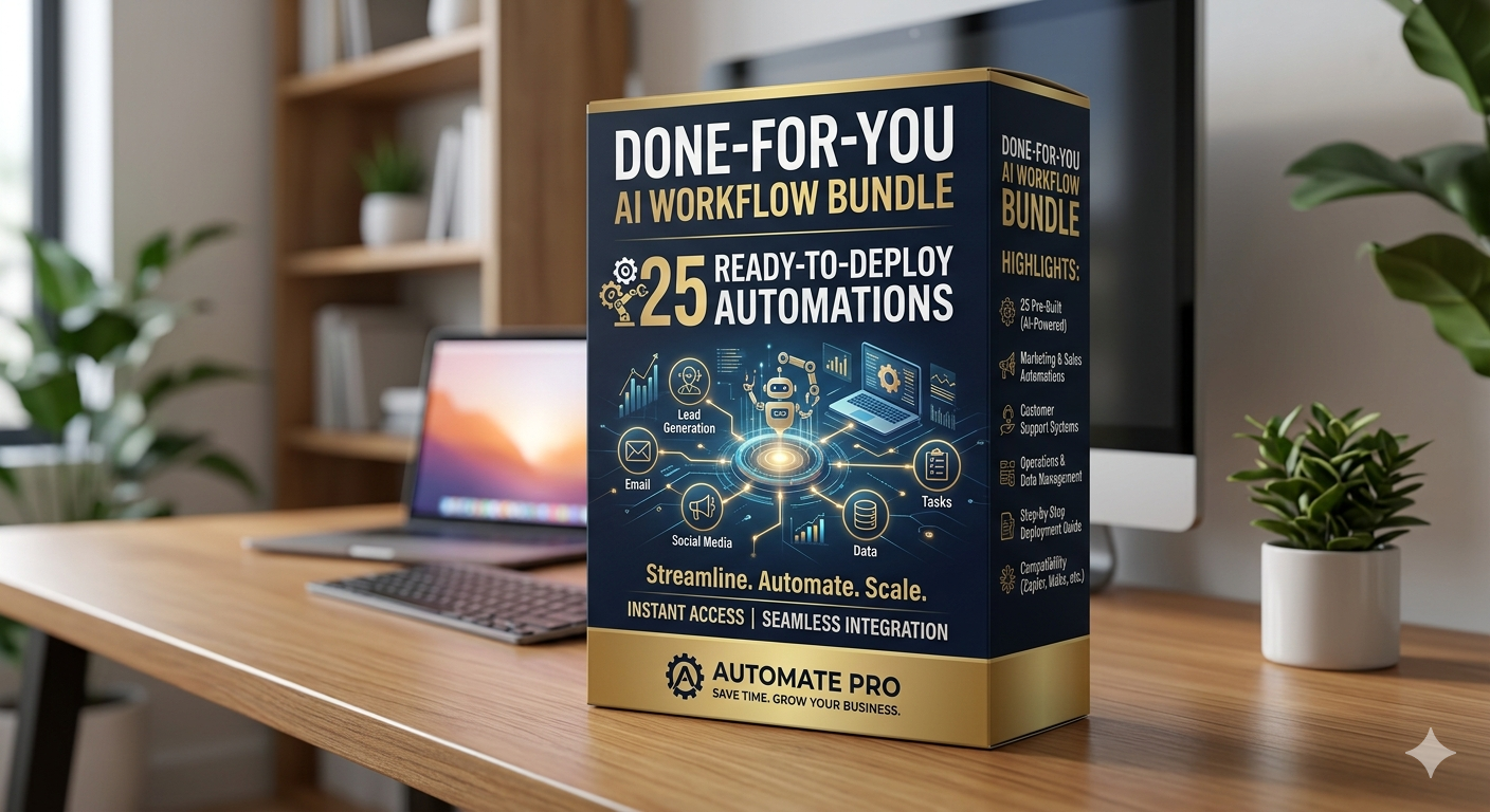 Done-For-You AI Workflow Bundle — 25 Ready-to-Deploy Automations
