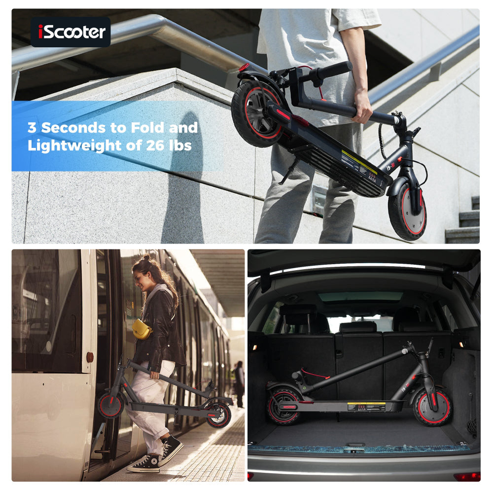 RIDEN i9 Folding Electric Scooter for Adults | 350W, Top Speed 18mph, 18-Mile Range, 8.5" Tyres, 12.5kg