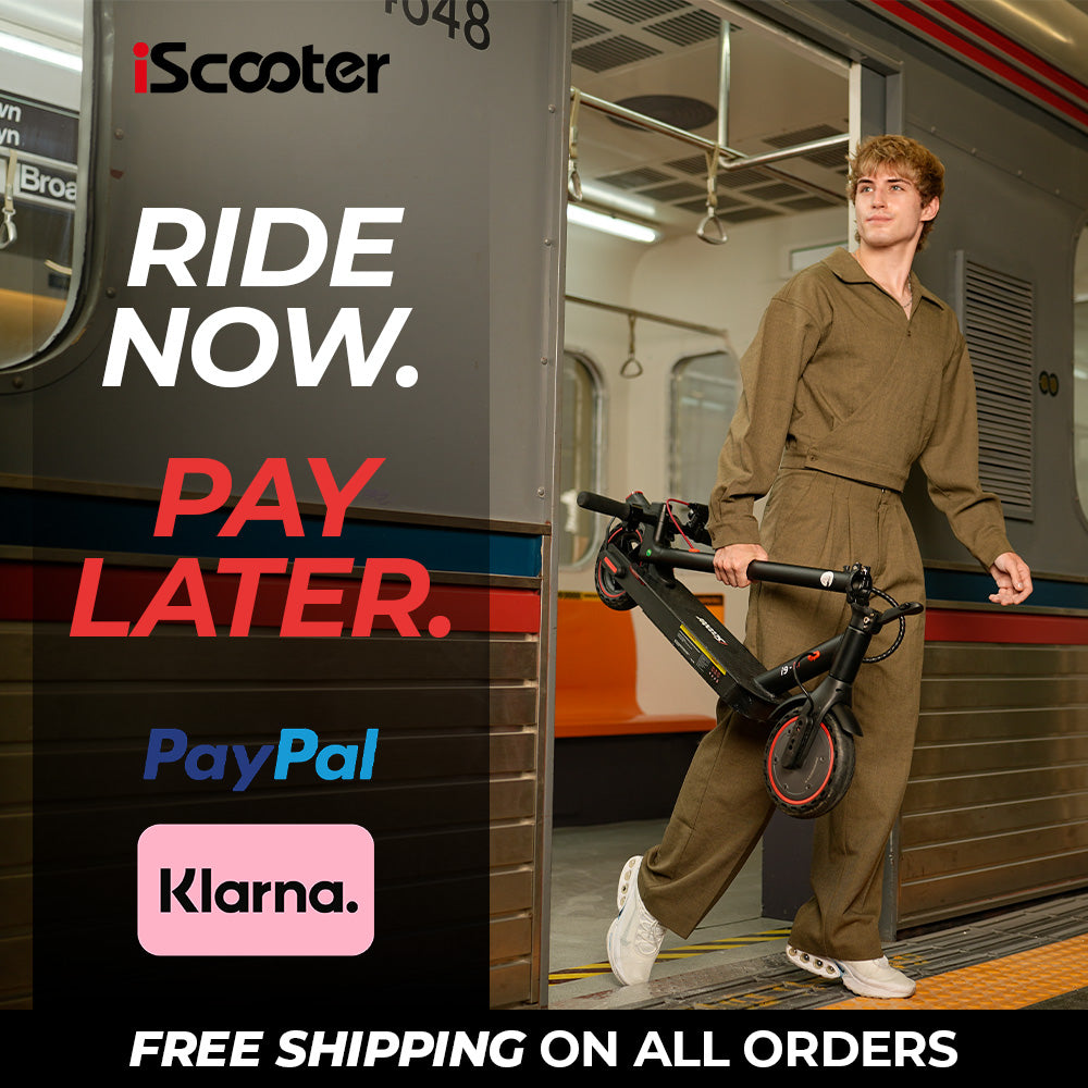 RIDEN i9 Folding Electric Scooter for Adults | 350W, Top Speed 18mph, 18-Mile Range, 8.5" Tyres, 12.5kg